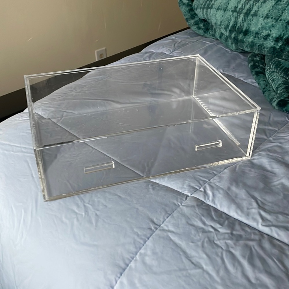 Container store acrylic drawer